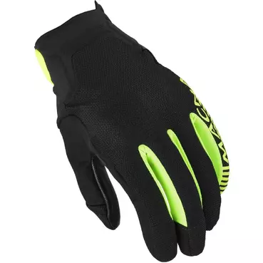Macna Obtain leather motorcycle мотоперчатки Black fluo Yellow