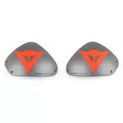 DAINESE Dets Shoulder protectors Glossy Grey / Red Fluo