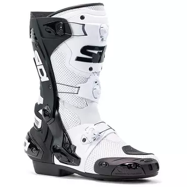 Sidi REX AIR Racing Motorcycle Boot White Black