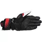 Alpinestars GP PLUS R V3 Leather Motorcycle мотоперчатки Black White Bright Red