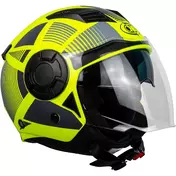 Jet One ALFA 2.0 Motorcycle Мотошлем Fluorescent Yellow Grey