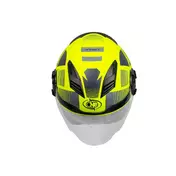 Jet One ALFA 2.0 Motorcycle Мотошлем Fluorescent Yellow Grey