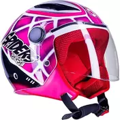 One Junior Spiderman Pink Motorcycle Jet Мотошлем