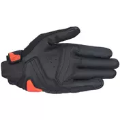 Alpinestars SP X 7 Leather Motorcycle мотоперчатки Dark Black Red Fluorescent Red