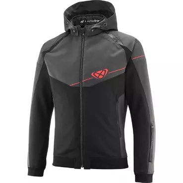 Ixon SECTION Motorcycle мотокуртка Black Anthracite Bright Red