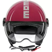 Momo Design FGTR CLASSIC Candy Fuchsia White Jet Motorcycle Мотошлем