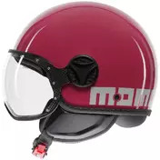 Momo Design FGTR CLASSIC Candy Fuchsia White Jet Motorcycle Мотошлем