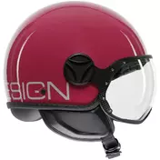 Momo Design FGTR CLASSIC Candy Fuchsia White Jet Motorcycle Мотошлем