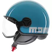Momo Design FGTR CLASSIC Candy Lake Blue White Motorcycle Jet Мотошлем