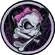 Нашивка Girl Skull Web 12 x 13