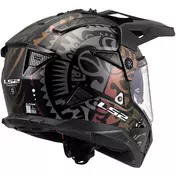 LS2 MX702 PIONEER 2 RANGI Off-Road Full Face Motorcycle Мотошлем Black