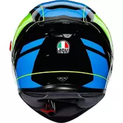 Full Face Motorcycle Мотошлем AGV K5 S Multi CORE Black Light Blue Yellow Fluo