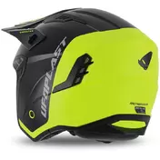 Ufo SHERATAN JET Jet Motorcycle Мотошлем Fluorescent Yellow Black