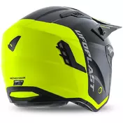 Ufo SHERATAN JET Jet Motorcycle Мотошлем Fluorescent Yellow Black