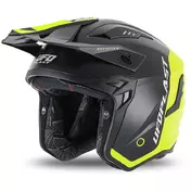 Ufo SHERATAN JET Jet Motorcycle Мотошлем Fluorescent Yellow Black