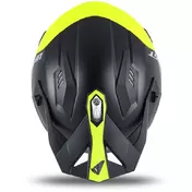 Ufo SHERATAN JET Jet Motorcycle Мотошлем Fluorescent Yellow Black