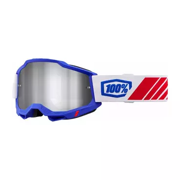 100% Accuri 2 Kolby Goggle Mirrored Silver Синий