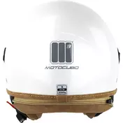 Motocubo 721 ANT White Motorcycle Jet Мотошлем
