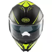 Premier Integral Motorcycle Мотошлем TYPHOON FRY9BM Matt Black Yellow Fluo