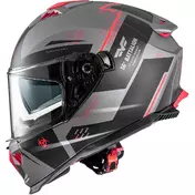 Premier Integral Motorcycle Мотошлем TYPHOON BA17BM Matt Gray Red