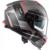 Premier Integral Motorcycle Мотошлем TYPHOON BA17BM Matt Gray Red