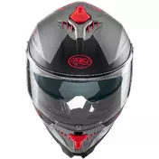 Premier Integral Motorcycle Мотошлем TYPHOON BA17BM Matt Gray Red
