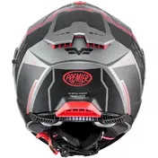 Premier Integral Motorcycle Мотошлем TYPHOON BA17BM Matt Gray Red