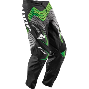 Thor S5 Phase Topo Lime мотоштаны черн/зеленые