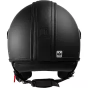 Motocubo 722 TOP ANT Jet Motorcycle Мотошлем Leather визор Helicopter Black (22.06)