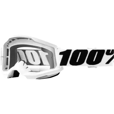 100% Strata 2 White Goggle Lens Clear Белый