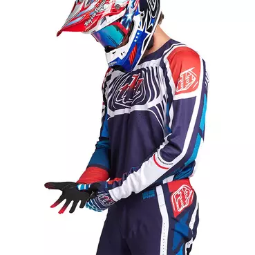 Troy Lee Designs Se Pro Wavez Jersey Blue Синий