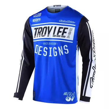 Troy Lee Designs Gp Race Jersey Blue Серый