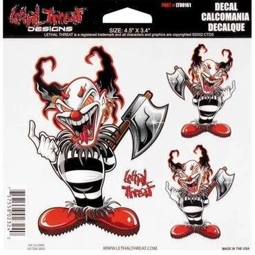 Наклейки Ax Clown