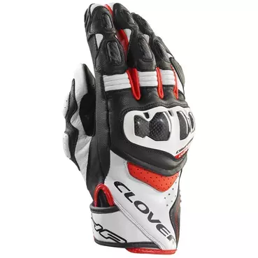 Clover RSC-4 SPORT Motorcycle мотоперчатки White Red