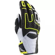 Clover GTS-3 Summer Motorcycle мотоперчатки White Black Yellow