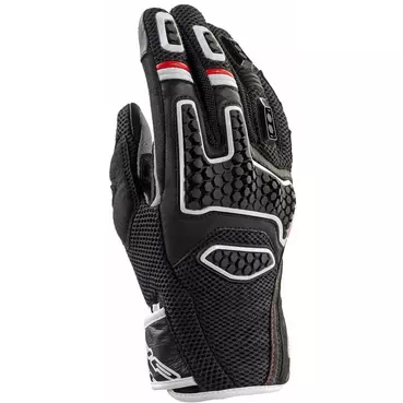 Clover GTS-3 Summer Motorcycle мотоперчатки Black White
