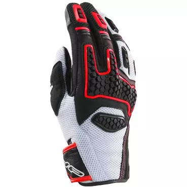 Clover GTS-3 Summer Motorcycle мотоперчатки White Black Red