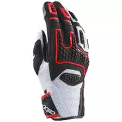 Clover GTS-3 Summer Motorcycle мотоперчатки White Black Red