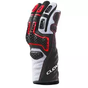 Clover GTS-3 Summer Motorcycle мотоперчатки White Black Red