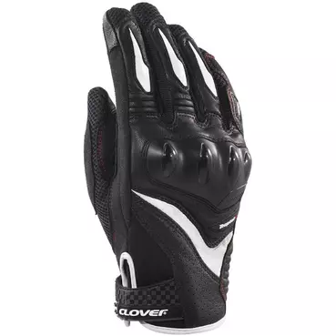 Clover RAPTOR 3 Motorcycle мотоперчатки Black White