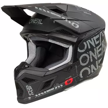 Oneal 3SRS Static Cross Enduro Motorcycle Мотошлем Black Grey