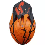 Moto Cross Enduro Мотошлем Just1 J39 Poseidon Fluo Orange Red Black