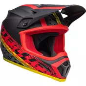 Cross Enduro Motorcycle Мотошлем Bell MX-9 MIPS OFFSET Black Red Matt