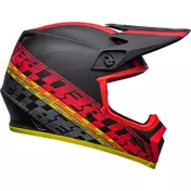 Cross Enduro Motorcycle Мотошлем Bell MX-9 MIPS OFFSET Black Red Matt