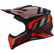 Suomy X-WING REEL Matt Fluo Orange Cross Enduro Motorcycle Мотошлем