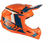 Moto Cross Enduro Мотошлем Leatt GPX 4.5 v20 Orange Denim