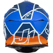 Moto Cross Enduro Мотошлем Just1 J39 Thruster White Fluo Orange Blue