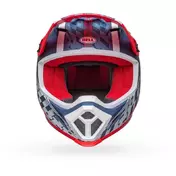 Cross Enduro Motorcycle Мотошлем Bell MX-9 MIPS OFFSET Blue Metal White Opaque