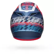 Cross Enduro Motorcycle Мотошлем Bell MX-9 MIPS OFFSET Blue Metal White Opaque