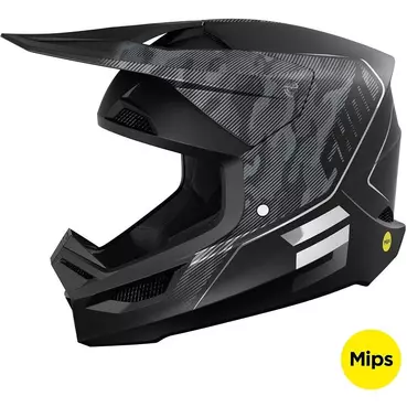 Motocross Enduro Мотошлем Shot RACE CAMO TACTIC Black Grey Matt